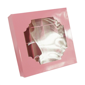Custom Creative pink 16 Grid <strong>Wedding</strong> <strong>Chocolate</strong> Fudge Candy Dessert Packaging Gift Favor Display Box with Window Lid for Kids - Product Image 6