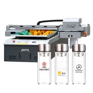 الصين مصنع مباشرة بيع 3d تأثير طابعة مسطحة uv led آلة طباعة على جراب هاتف المعادن زجاجات الطباعة الدورية جهاز