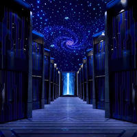 Panneaux de plafond pour home cinéma 2025, finition étoiles, lumières à fibres optiques avec effet RVB, fonction USB, design de plafond étoilé standard
