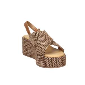 Sandales compensées en cuir pour femme Carmela, talon de 6 cm, taille 40, style plateforme - Product Image 4