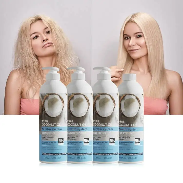 Kit lisciante alla cheratina all'ingrosso professionale Set di crema balsamo per Shampoo per capelli Set di trattamento per capelli alla cheratina levigante