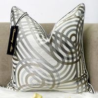 Housse de coussin décorative pour la maison, 100% polyester jacquard, coussin de luxe pour le salon