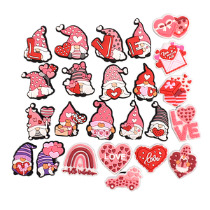 Venta al por mayor de adornos de dibujos animados en relieve de PVC suave ecológico con reverso plano, unisex, para decoración de carnaval, estilo vietnamita - Product Image 1