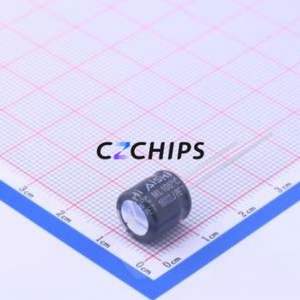 Condensateur électrolytique en aluminium à montage traversant EML1VM221G09OT, D10xL9mm 220uF 20% 35V 360mA-120Hz - Product Image 2