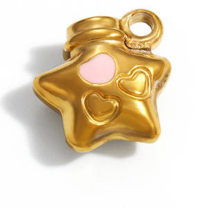 Dijes de Acero Inoxidable para Joyería DIY, Colgantes de Flores, Frutas, Animales y Estrellas, Accesorios Unisex, Origen Yiwu PJ93906 - Product Image 4