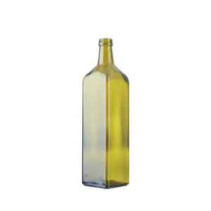 Sales promotion square olive oil 1 liter glass bottles CY-174