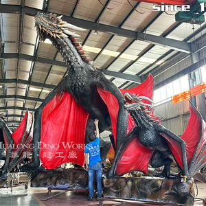 A grandezza naturale Animatronic Flying <span class=keywords><strong>Dragon</strong></span> Metal statua per la scuola centro commerciale Area pubblica asilo nido aeroporto o asilo - Product Image 1