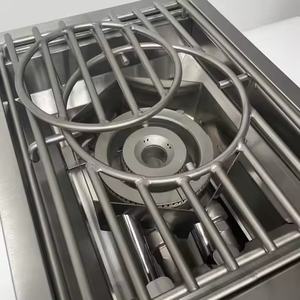 Vendita all'ingrosso 304 cucina esterna <span class=keywords><strong>in</strong></span> acciaio inox con lavello e frigoriferi con rivestimento a polvere bruciatore di potenza naturale - Product Image 6