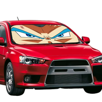 Pare-soleil pliable Dragon Ball Z Dragonball Anime 70x130cm en film pour pare-brise de voiture, accessoire de style automobile