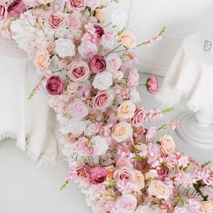 Fleurs artificielles en soie transfrontalières, longue rangée pour mariage et table de conférence, <span class=keywords><strong>hauteur</strong></span> 200 <span class=keywords><strong>cm</strong></span>, différentes longueurs pour décoration de vitrine de hall d'exposition - Product Image 4