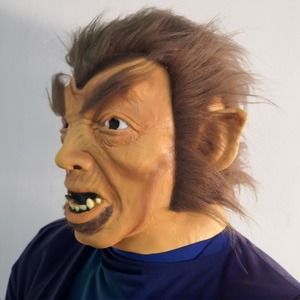 Máscara de Látex de <span class=keywords><strong>Hombre</strong></span> <span class=keywords><strong>Lobo</strong></span> de Londres, Estilo Mitad Humano Mitad Bestia, para Halloween, Cosplay, Fiestas de Disfraces - Product Image 6