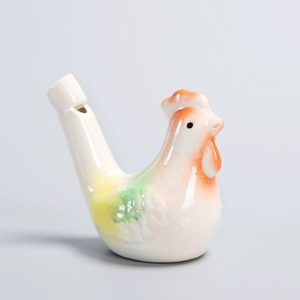 Sifflet d'eau en céramique mignon en forme d'oiseau, sifflet d'eau en forme d'animal pour enfants, jouet musical fantaisie, cadeau - Product Image 6
