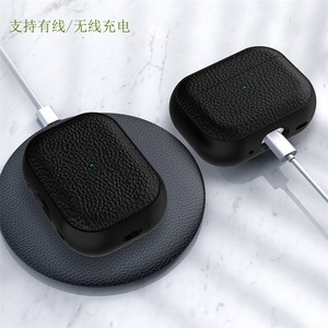 Funda <span class=keywords><strong>de</strong></span> cuero <span class=keywords><strong>de</strong></span> lujo llavero luz LED funda protectora suave para Apple para <span class=keywords><strong>Airpods</strong></span> <span class=keywords><strong>Pro</strong></span> 2 3 4 <span class=keywords><strong>segunda</strong></span> <span class=keywords><strong>generación</strong></span> para Airpod Made - Product Image 5