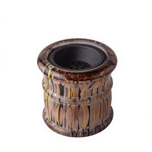 Quemador de Incienso de Resina Epoxi y Madera Natural, Hecho a Mano por Artesanos, Soporte para Varillas y Conos, para Meditación, Yoga, Aromaterapia y Estilo Moderno - Product Image 1
