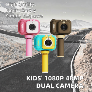 Cámara de vídeo Digital Dual 1080P 48MP para niños 2,4 pulgadas IPS <span class=keywords><strong>foto</strong></span> diseño de dibujos animados <span class=keywords><strong>filtro</strong></span> CMOS 10x-20x Zoom óptico 180 ancho - Product Image 3