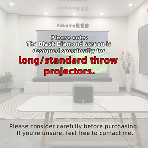 Écran de projection motorisé Black Diamond ALR 72-150 pouces Anti-Light Floor Rising Electric Screen pour projecteurs 4K & Home <span class=keywords><strong>Cinema</strong></span> - Product Image 5