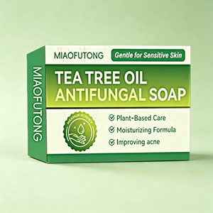 Savon Solide Antibactérien Naturel Fait Main à l'Arbre à Thé pour le Visage et le Corps, Élimination des Acariens, Traitement de l'Acné, Contrôle du Sébum pour Peaux Sensibles 115g - Product Image 6