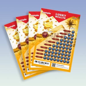 Prix d'usine Fabricant de cartes à gratter personnalisées pour loteries, impression de cartes à gratter pour entreprises - Product Image 2