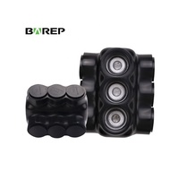 Connecteur de bornier à vis rapide électrique isolé en PVC Barep Black QMS-D750-3 à 2 ports pour boîtier de commande