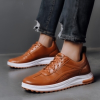 Chaussures de sport confortables pour hommes, à lacets, antidérapantes, style marche, semelle souple en caoutchouc, chaussures décontractées pour hommes