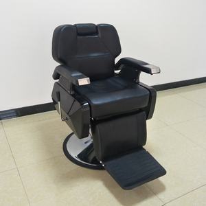 Chaise de barbier robuste conçue pour durer dans les salons occupés, chaise de barbier avec repose-pieds pour un confort accru pour vos clients - Product Image 2