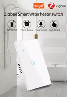 Interrupteur intelligent Tuya standard US, télécommande, Wi-Fi, pour chauffe-eau, tactile, compatible avec Alexa et Google Home