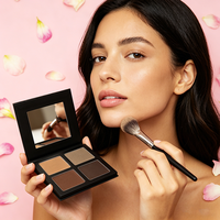 Palette de contour personnalisée à haute teneur en pigments Palette de poudre bronzante pressée simple longue durée de marque privée