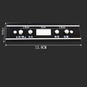 Panel de Control para Campana Extractora Crown de 13.8cm con Cuatro Botones e Indicador Luminoso para Repuestos de Campanas Extractoras - Product Image 2