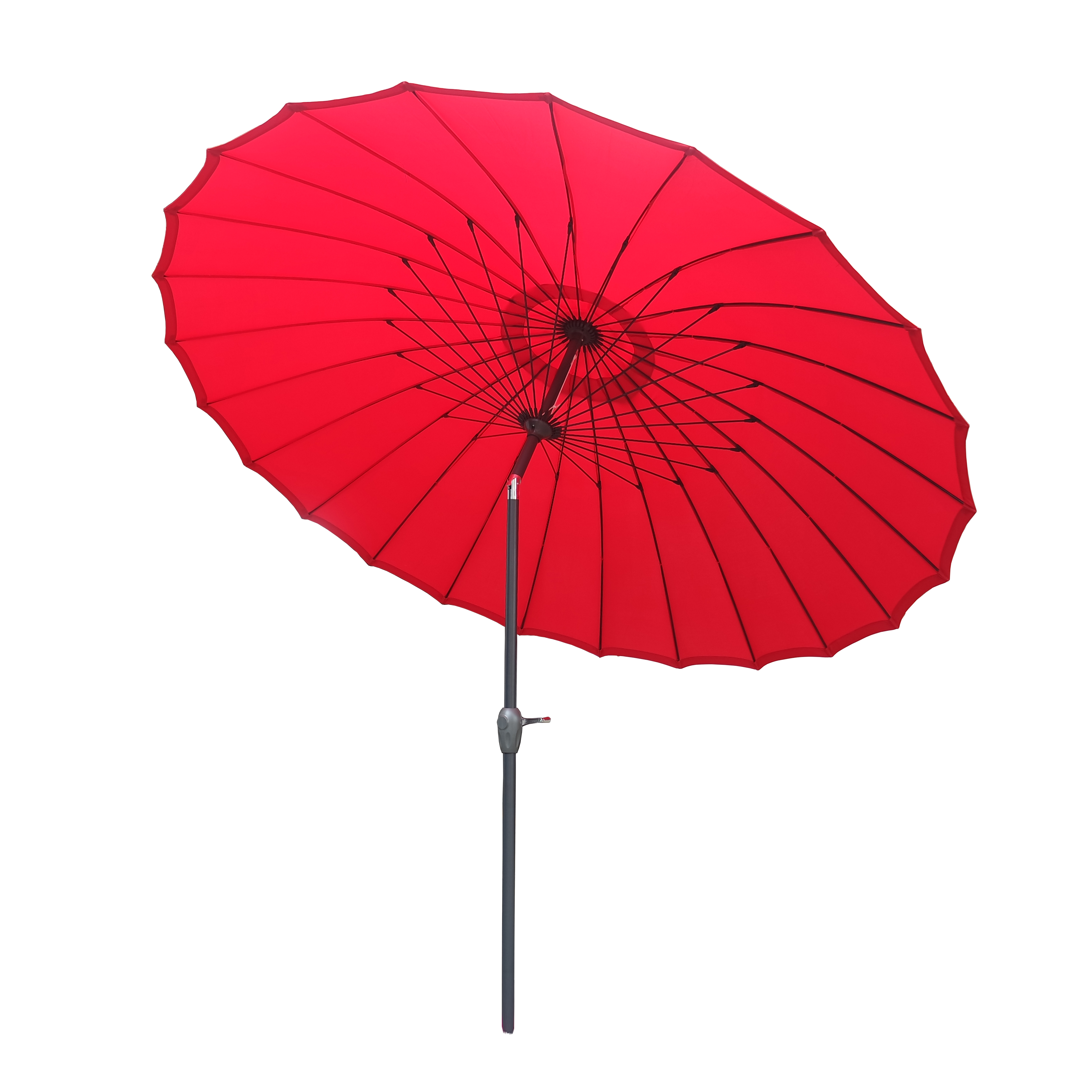 Садовый зонт, уличный зонтик из Шанхая, зонтик для внутреннего дворика dia270 см с кривошипом с наклоном