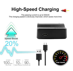 Chargeur de batterie USB LP-E6 Ringteam pour appareils photo reflex Canon EOS 5D Mark 2, 3, <span class=keywords><strong>5DS</strong></span>, <span class=keywords><strong>5DS</strong></span> <span class=keywords><strong>R</strong></span>, 6D, 7D, 7D Mark II, 60D, 60Da, 70D, 80D - Product Image 4