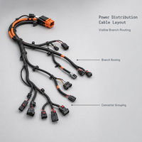 Câblage de distribution d'énergie pour véhicules électriques, assemblage de faisceaux de câbles pour les fabricants de groupes motopropulseurs électriques