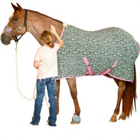 Couverture de cheval en polaire de coton imperméable de luxe, séchage rapide, respirante, anti-transpiration, pour l'équitation et l'usage en écurie