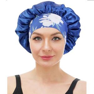 Diademas y Gorros de Satén de Lujo con Banda Ancha Floral - Gorros Suaves y Ajustables Multifuncionales para Mujer, Ideales para Deportes y Viajes - Product Image 1
