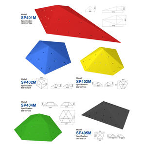 Boulwall duvar için fabrika kaynağı duvara monte kaya tırmanış tutamakları tırmanma ahşap hacimleri - Product Image 4