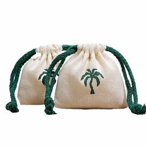 Bolsa de Tela de Muselina Ecológica con Cordón de Algodón Personalizada, con Impresión de Logotipo para Regalos, Empaque y Eventos - Product Image 1