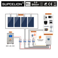 Batterie LiFePO4 51,2 V 200 Ah avec Bluetooth, BMS CAN et application intelligente, garantie 10 ans, IP65, stockage d'énergie domestique et alimentation de secours