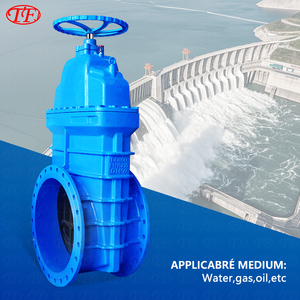 Clapet en fonte ductile à tige non montante, avec joint en caoutchouc résistant, normes BS5163 DIN3202 3352 F4/F5 Nrs, à bride Z45X-10/16Q - Product Image 1