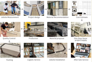 Thiết kế hiện đại đầy màu sắc thạch anh đá nhân tạo gạch đá cẩm thạch thực sự văn hóa đá nội thất cửa sổ sill tấm lớn tường đá granit - Product Image 5