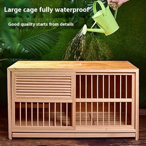 Gabbia per Piccioni da Allevamento all'Ingrosso con Nido Cassa da Trasporto Regolabile per Piccioni Viaggiatori Casette in Legno per Animali con Chiusura a Bottone - Product Image 3