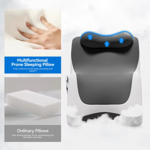 Oreiller lombaire ergonomique en mousse à mémoire de forme <span class=keywords><strong>pour</strong></span> couples, <span class=keywords><strong>coussin</strong></span> de soutien <span class=keywords><strong>pour</strong></span> le dos, tricoté, taille Queen, lit d'avion, sommeil <span class=keywords><strong>confortable</strong></span> - Product Image 5