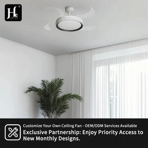 Ventilador de Techo Retráctil de 42 Pulgadas, Nuevo Diseño con Luz, Ventilador de Techo Inteligente Invisible con Control Remoto - Product Image 6