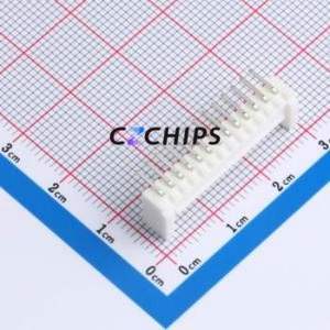 ZX-HY2.0-13PWZ Wire-to-Board Pin Header Bent Lead Through Hole,P=2mm Connector 1x13P 2mm Right Angle Insert HY - Product Image 2