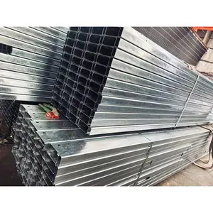 Metal yapı bina C şekli inşaat malzemesi yapısal galvanizli C çelik aşık