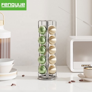 Support pivotant pour capsules de café Nespresso <span class=keywords><strong>Vertuoline</strong></span>, idéal pour les amateurs de café, accès facile, capacité de 20 capsules, antidérapant - Product Image 1