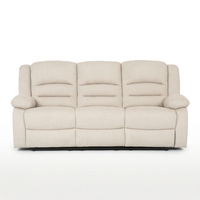 Canapé inclinable manuel intelligent 3 places en tissu imperméable avec table escamotable, mobilier de salon, usine OEM