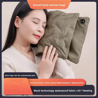 Pochette chauffante réutilisable avec housse en duvet moelleux pour bureau, maison, étude