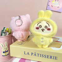 Porte-clés en peluche mignon de dessin animé Chiikawa 3D, accessoires pour clés de voiture, jouets pour enfants, cadeaux personnalisés