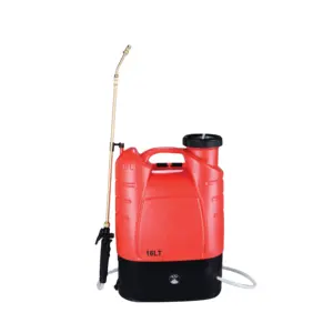 Pulverizador de bateria profissional, agricultura, máquina de pulverizador de bateria, vermelho, 16l, latão, para jardim, spray de energia elétrica