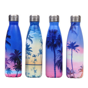 Creative Floral Thermos Flask Stainless Steel Leakproof Gym Sport Drink <strong>Bottle</strong> for <strong>Water</strong> Cool Insulated Cup Mug - Product Image 3