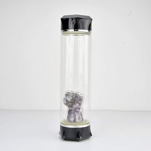 Bouteille en verre <span class=keywords><strong>de</strong></span> cristal d'énergie <span class=keywords><strong>de</strong></span> guérison, mélange <span class=keywords><strong>de</strong></span> gravier <span class=keywords><strong>de</strong></span> quartz naturel améthyste <span class=keywords><strong>citrine</strong></span> rose, élixir 550 ml, artisanat 2026, cadeau - Product Image 5